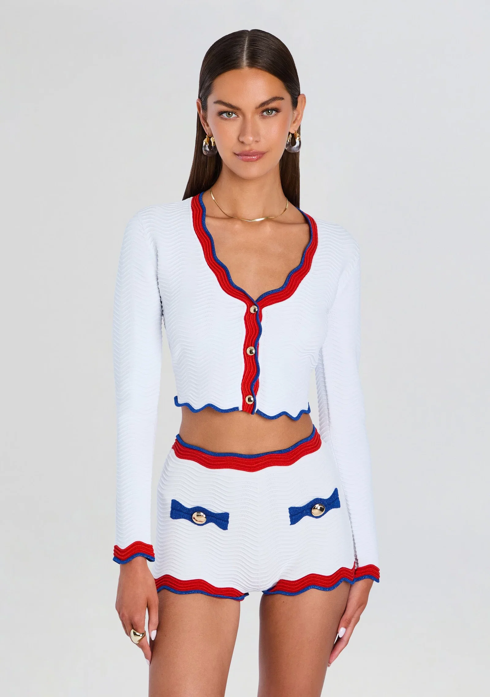 Image of Orlaithe Rib Knit Cardigan
