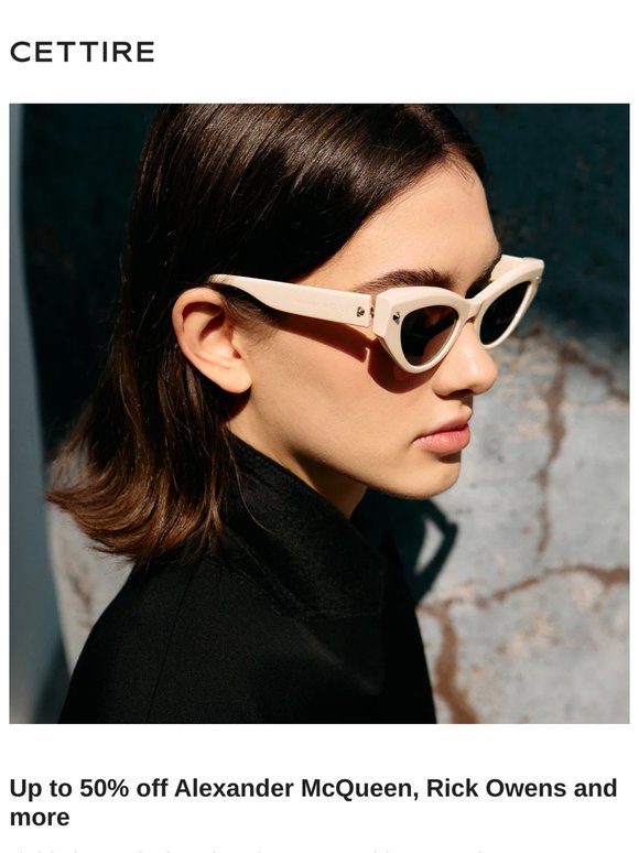 Up to 50% off Alexander McQueen, Rick Owens and more