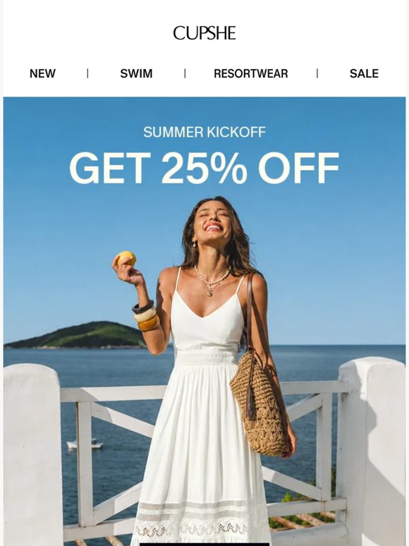 25% Off Summer Styles
