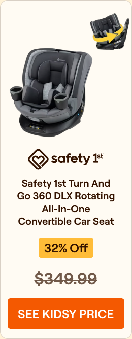 Safety 1st Turn and Go 360 DLX Rotating All-in-One Convertible Car Seat — 32% off retail $349.99 — see Kidsy price