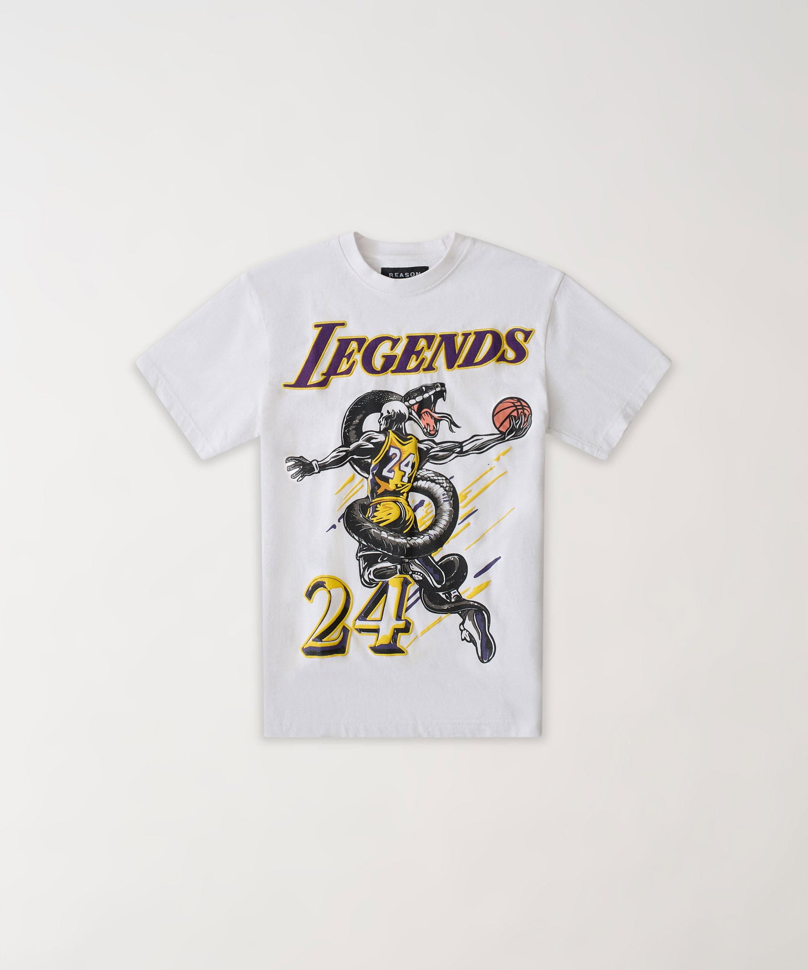 Legends 24 Applique Short Sleeve Tee - White - WHITE / S