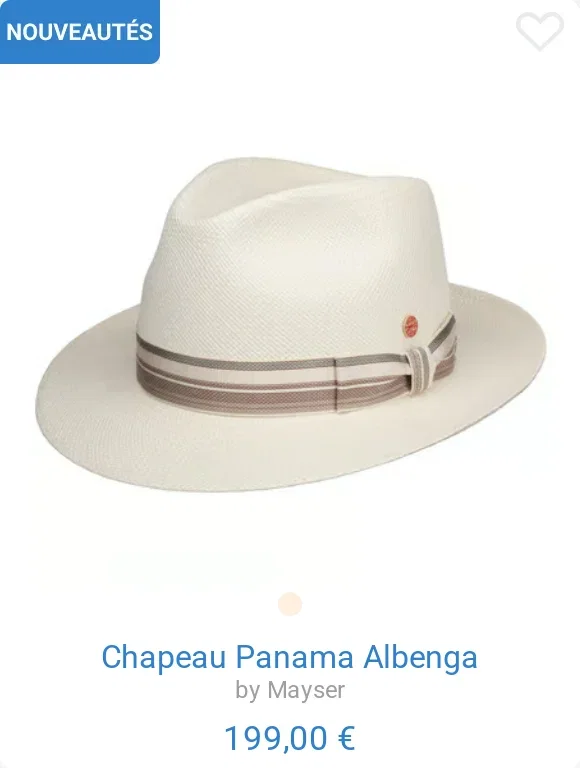 Chapeau Panama Albenga by Mayser