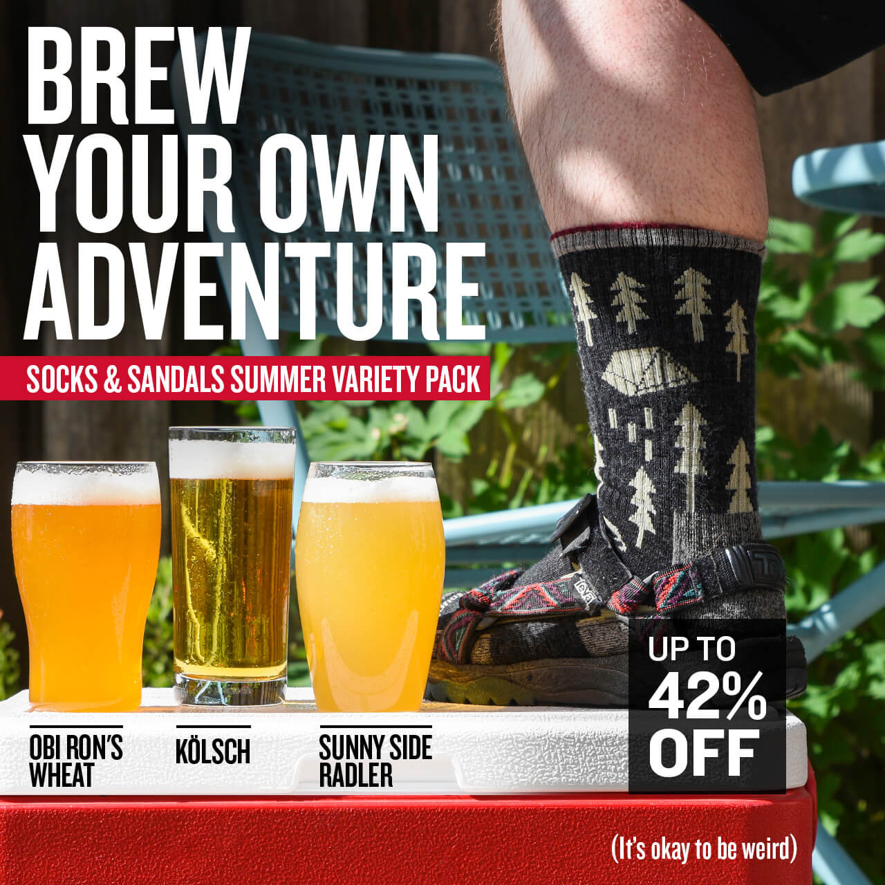 Brew Your Own Adventure. Socks & Sandals Summer Variety Pack. Up to 42% Off