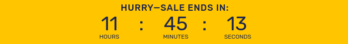 Countdown timer for After Hours Flash Sale.