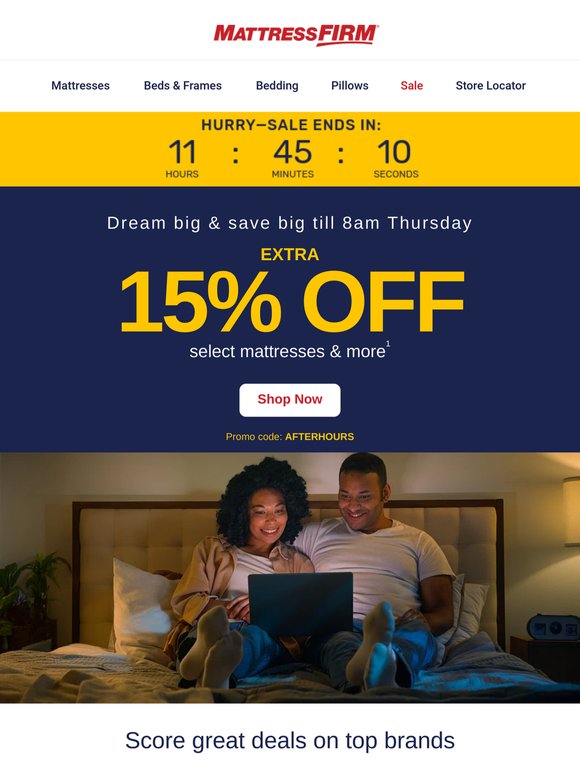 We’re offering dreamy discounts at our After Hours Flash Sale!