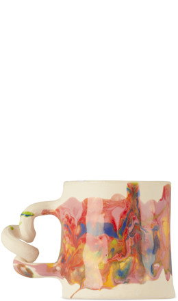 Multicolor Melted Marble Wiggle Mug - Harlie Brown Studio