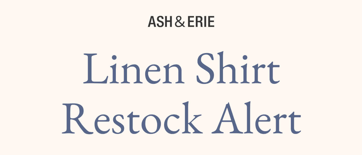 Linen Shirt Restock Alert