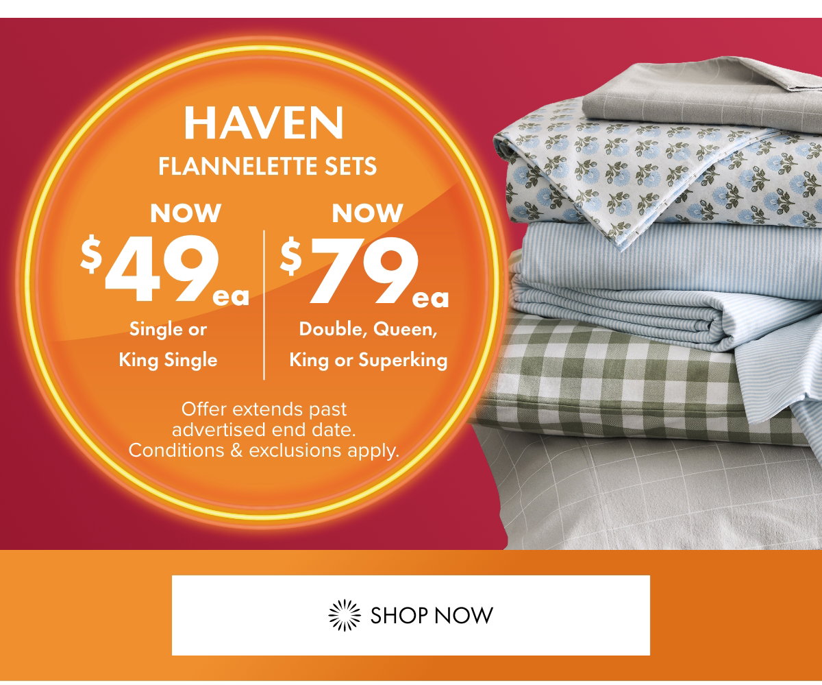 Haven Flannelette Sets