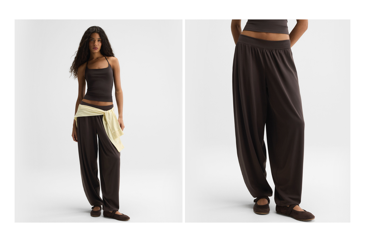 Balloon Yoga Pant - Coffee Bean