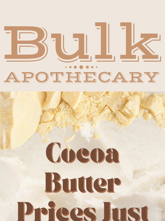 ❗Cocoa Butter Just Got a LOT Cheaper❗