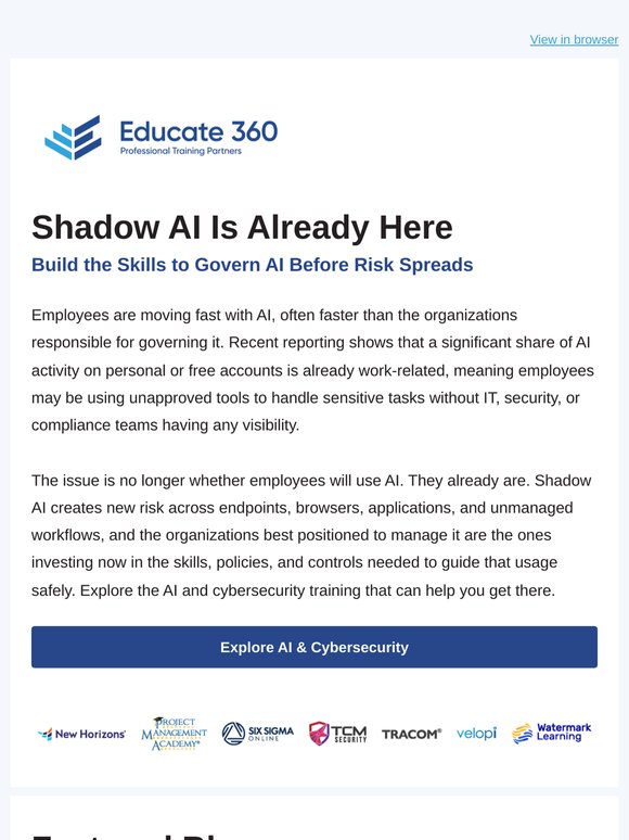Get Ahead of Shadow AI