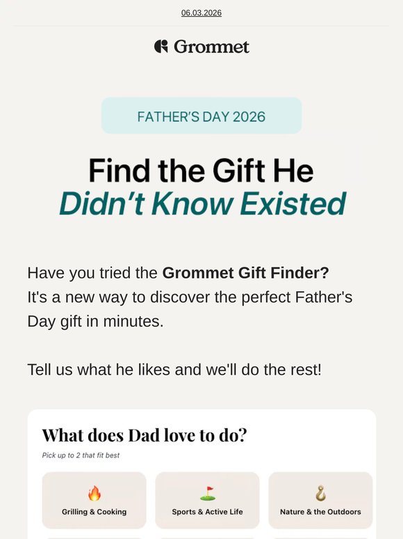 Try our new Father’s Day Gift Finder 🔍