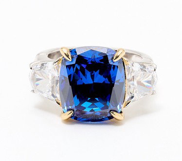 Diamonique x Jennifer Miller Cushion Cut Accessible Shank Ring