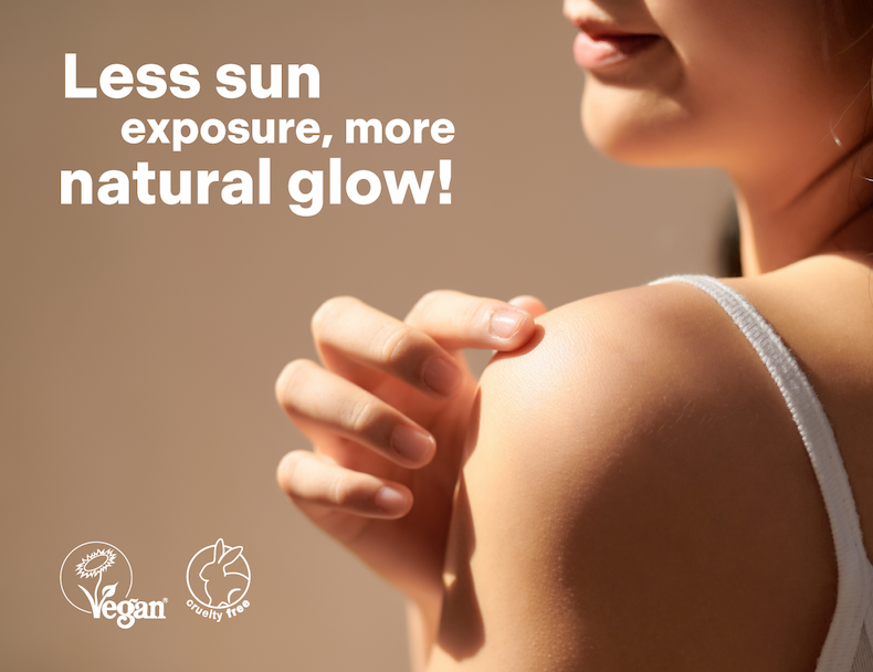 Less sun exposure, more natural glow!