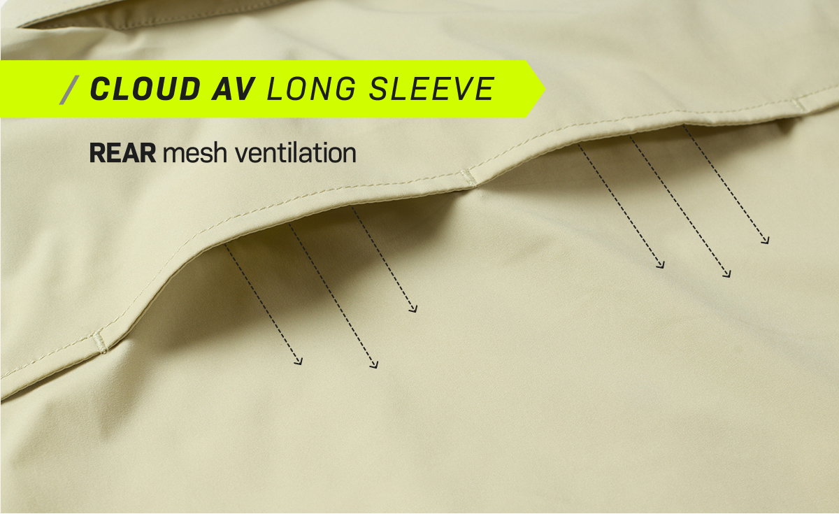 Cloud AV Long Sleeve/ Rear mesh ventilation