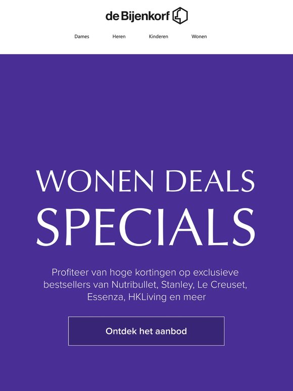 Wonen Deals Specials | Bekijk hoge kortingen op exclusieve bestsellers