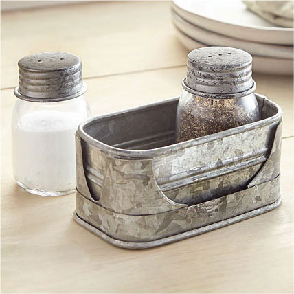 Galvanized Prairie Salt & Pepper Set