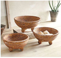 Sunset Adobe Clay Bowl Set