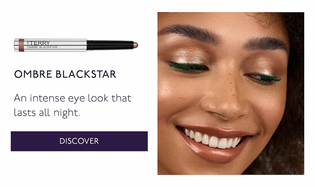 Eyeliner, highlighter and eyeshadow