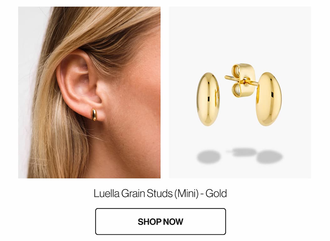 Shop Luella Grain Studs (Mini) - Gold