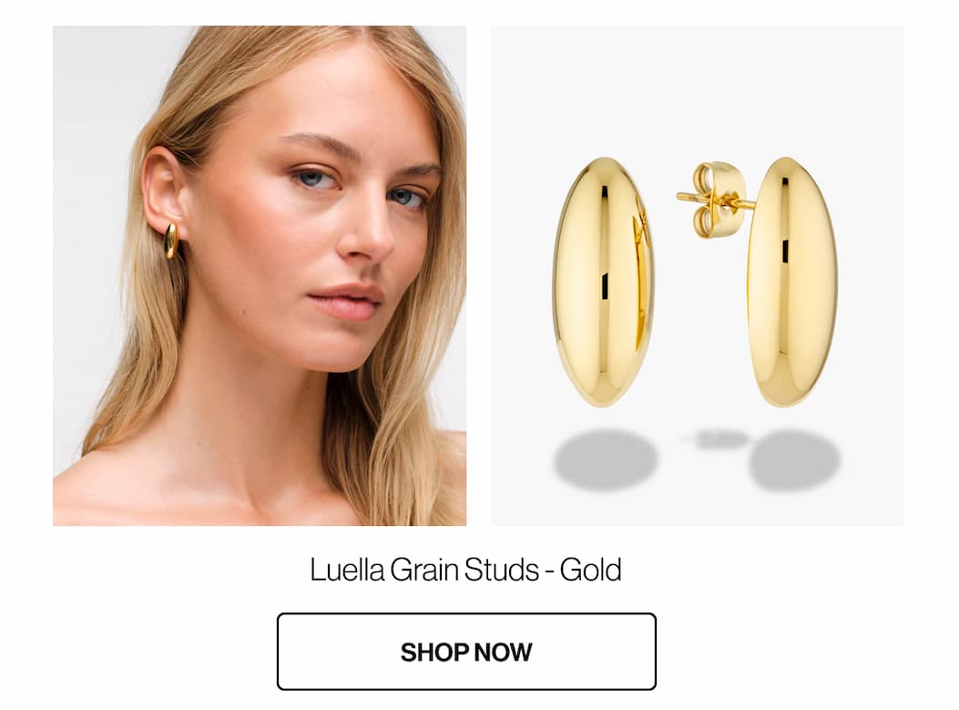 Shop Luella Grain Studs - Gold