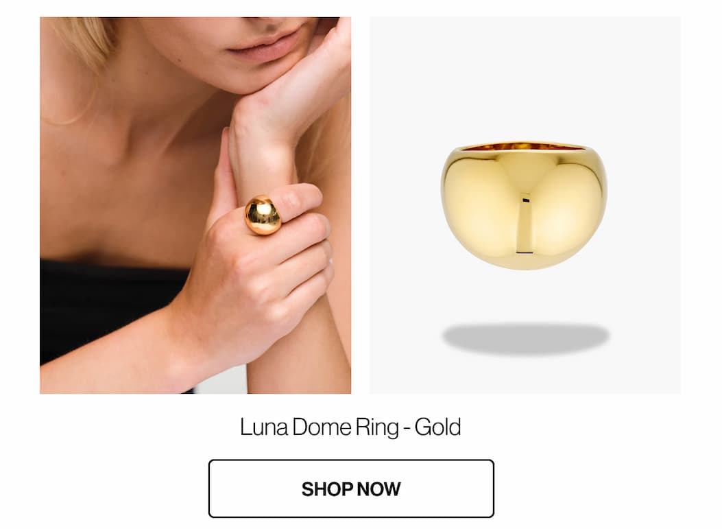 Luna Dome Ring - Gold