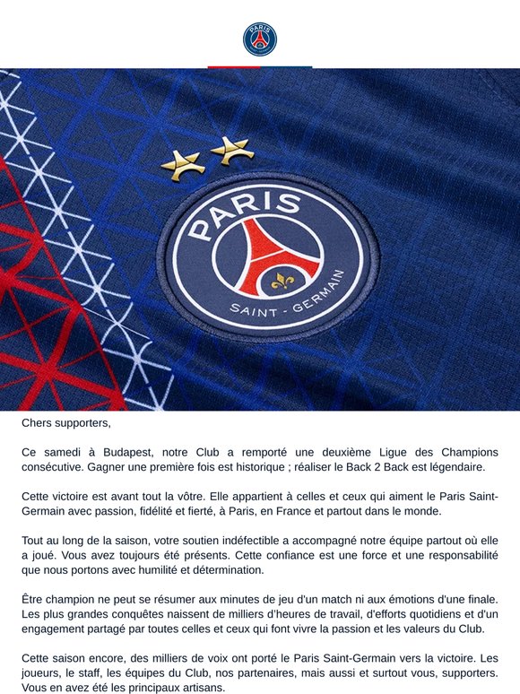 Message du président Nasser Al-Khelaïfi