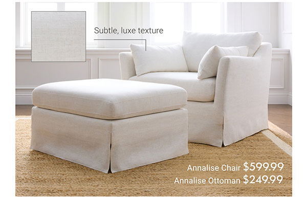 Annalise Chair & Ottoman