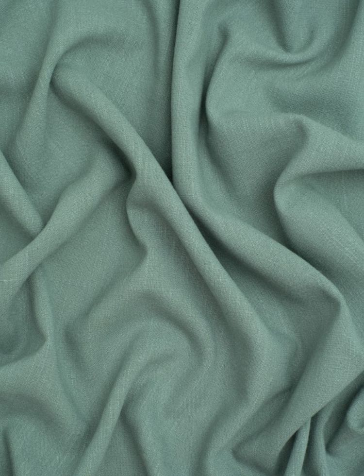 Minerva Core Range Soft Viscose Linen Blend Fabric Mist Green