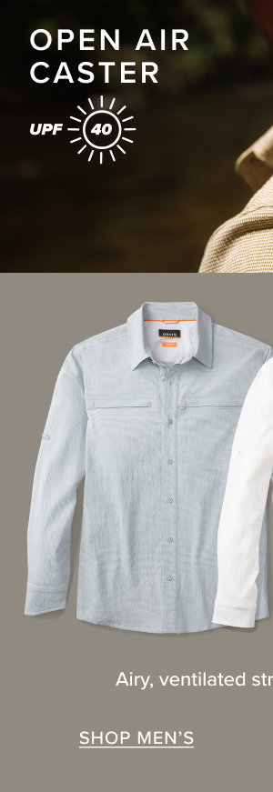Get airy, ventilated stretch performance from our Men's Open Air Caster Shirt.