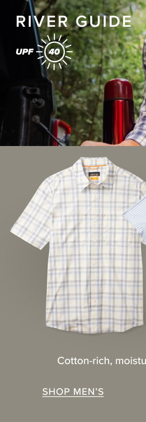 Enjoy cotton-rich, moisture-wicking comfort from our Men's and Women's River Guide Shirts
