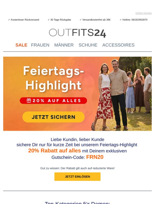 Liebe(r) Kundin/KundeLust auf ein Feiertags-Highlight?