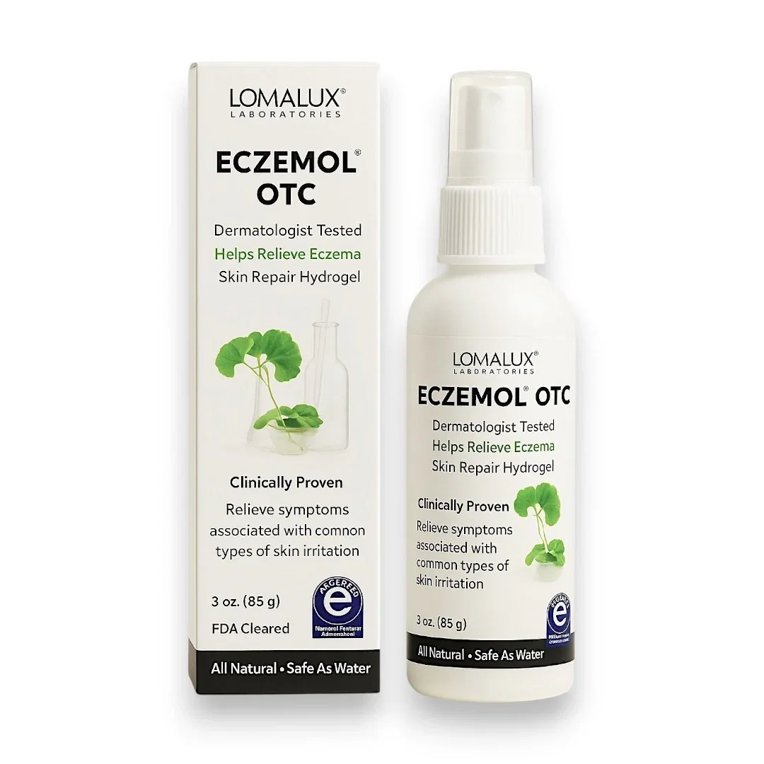 Image of LomaLux Eczemol OTC Topical Eczema Hydrogel Spray with Hypochlorous Acid (HOCl)