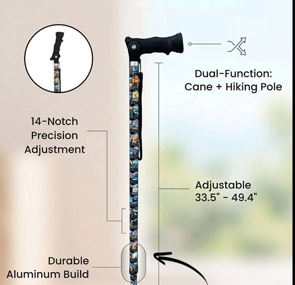 14-notch adjustable locking system