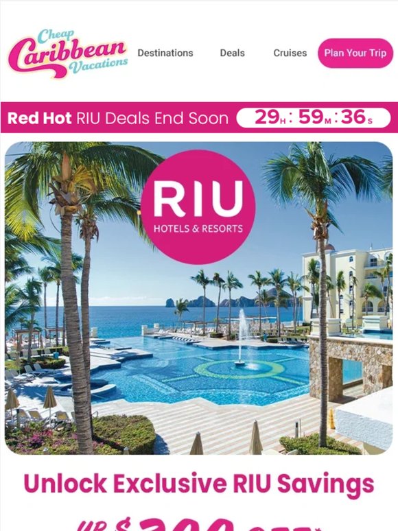 RIU Ready for a Beach Escape?