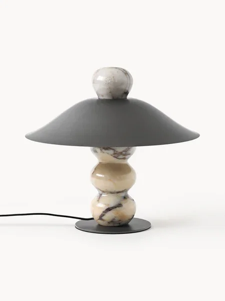 Tischlampe Elaia aus Calacatta Viola Marmor, in verschiedenen Größen