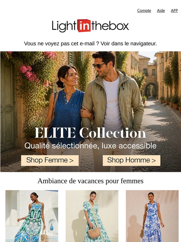 Nouveaux arrivages chez ELITE