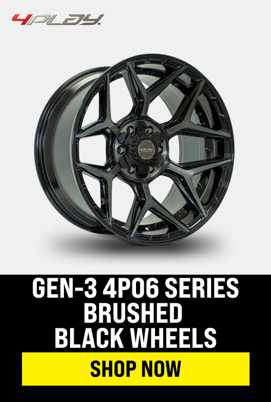 Gen-3 4P06 Series Brushed Black Wheels