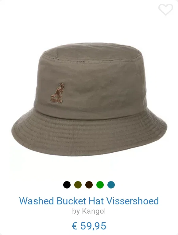 Washed Bucket Hat Vissershoed by Kangol