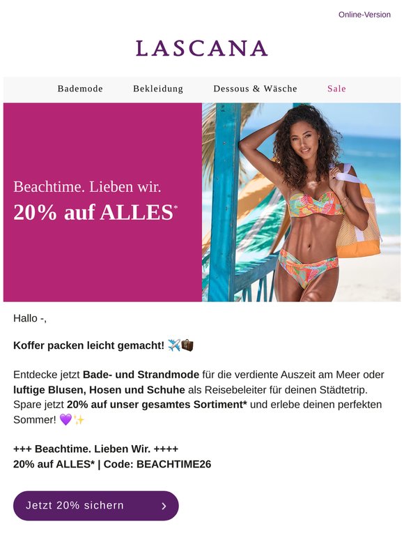 20% auf ALLES ☀️👙