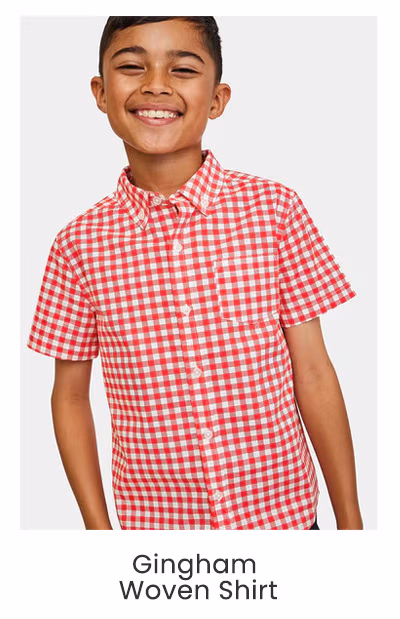 Gingham Woven Shirt