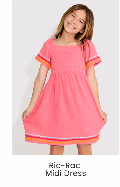 Ric-Rac Midi Dress