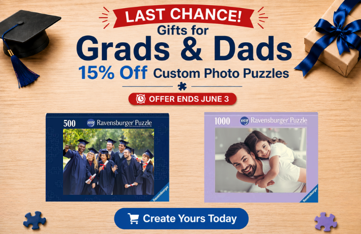 Grads and Dads: 15% Off Custom Photo Puzzles