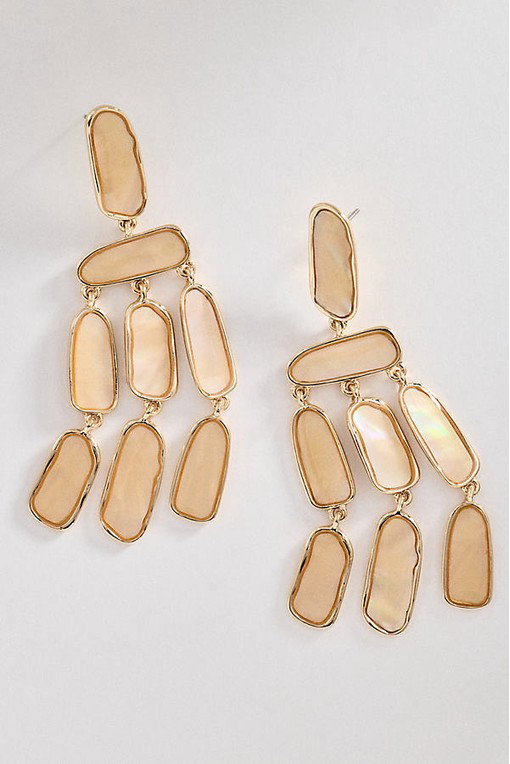 By Anthropologie Colourful Stone Drop Earrings