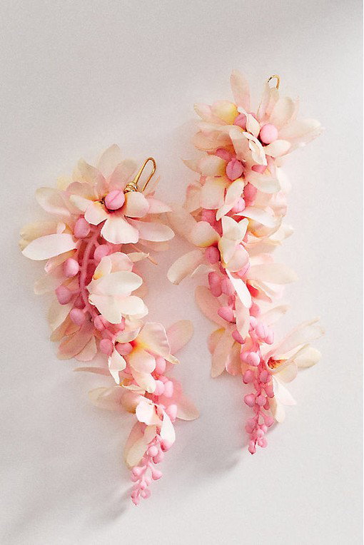 Petal Cascade Statement Drop Earrings