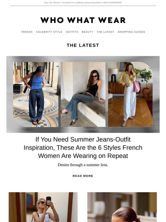 6 jeans outfits French women are wearing on repeat