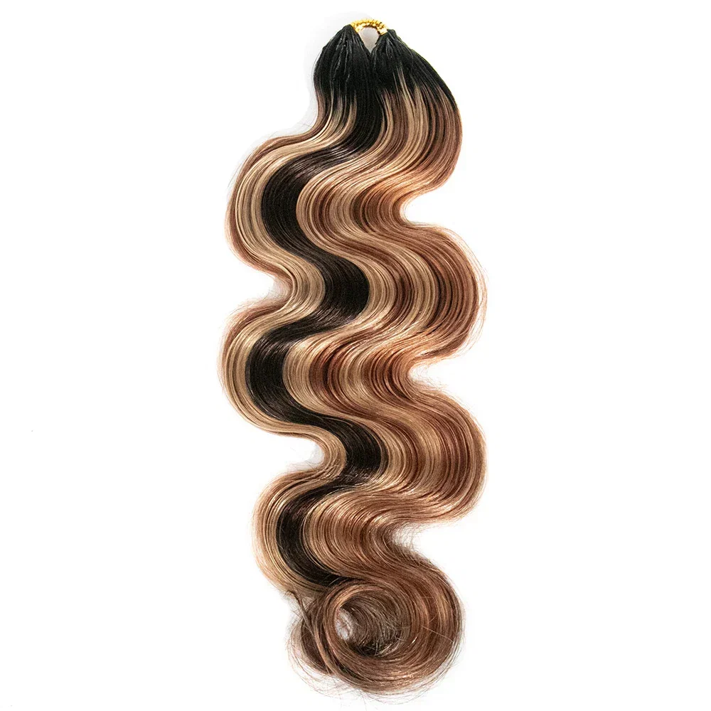 Image of EAYON Ombre #T1B/4/27/30 Blonde Body Wave Crochet Human Hair