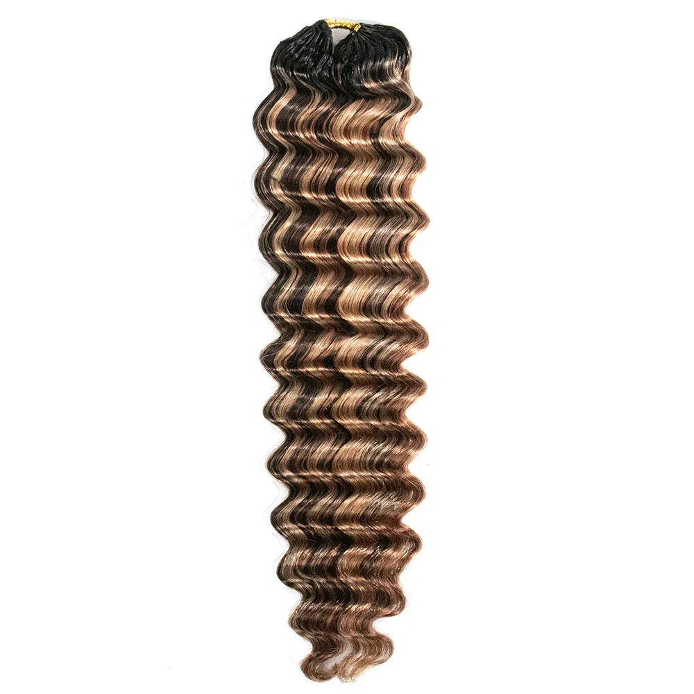 Image of EAYON Ombre #T1B/4/27/30 Blonde Deep Wave Crochet Human Hair