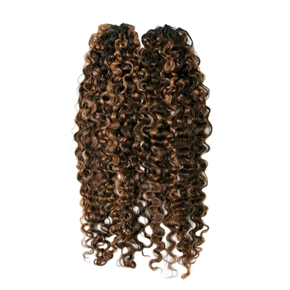 Image of EAYON Lightweight Blend #D4/30 Water Deep Wave Crochet Human Hair