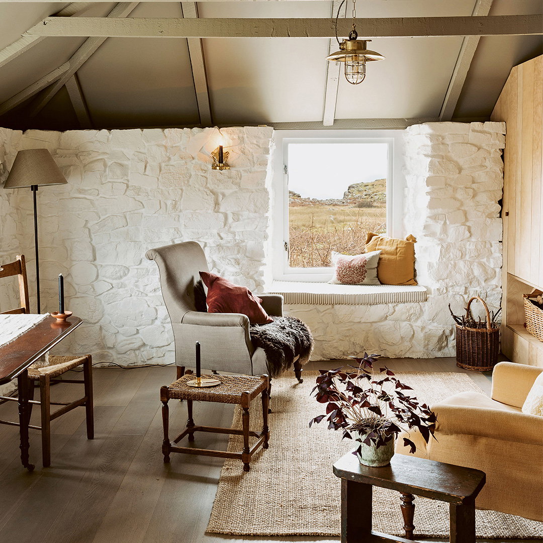 This Scottish Cottage Used to House Sheep—Now It Has a Hidden Kitchenette